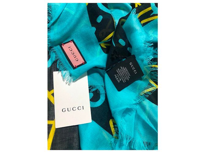 Scialle GUCCI con stelle - vista 4