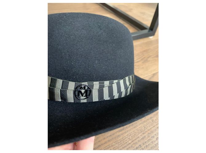 Cappello Maison Michel Henrietta Nero in Lana Cachi - vista 2