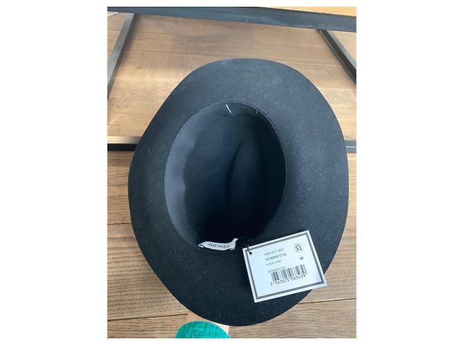 Cappello Maison Michel Henrietta Nero in Lana Cachi - vista 3