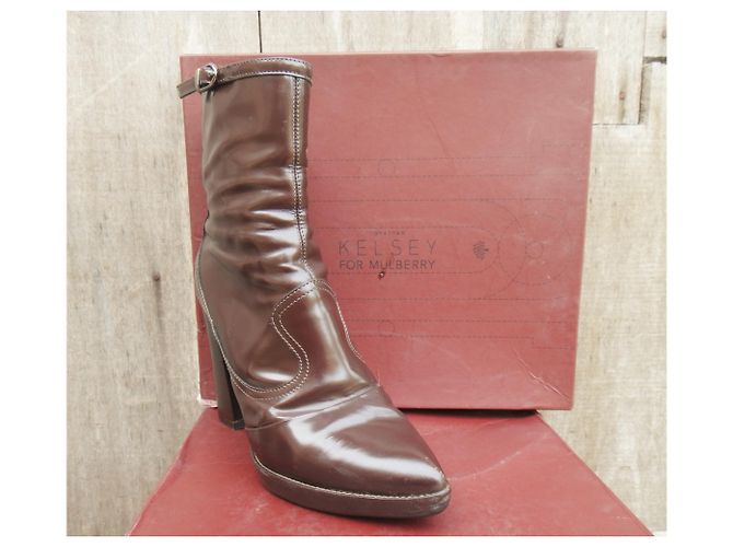 Jonathan Kelsey para botas Mulberry p 39 Chocolate - vista 3