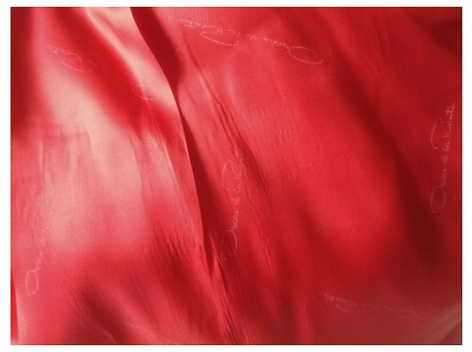 Oscar de la Renta Vintage Blazer oder Jacke in feurigem Rot - Ansicht 13