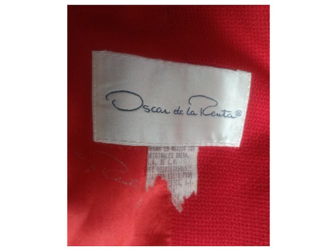 Oscar de la Renta Vintage Blazer oder Jacke in feurigem Rot - Ansicht 14