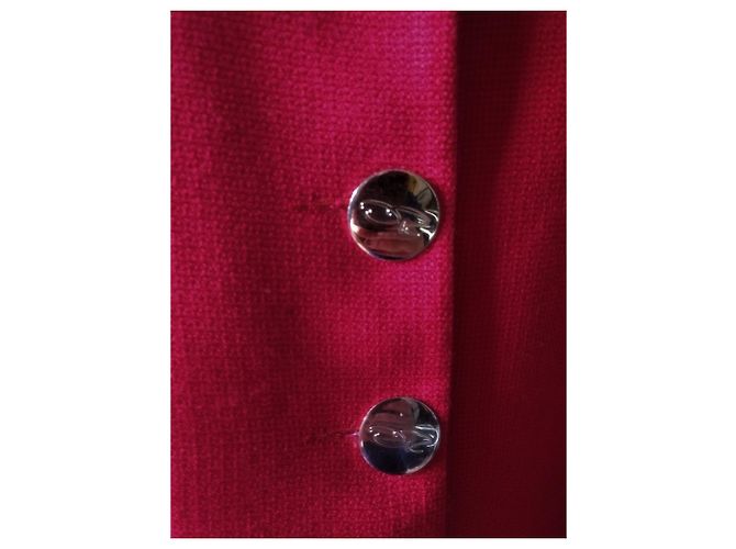 Oscar de la Renta Vintage Blazer oder Jacke in feurigem Rot - Ansicht 5