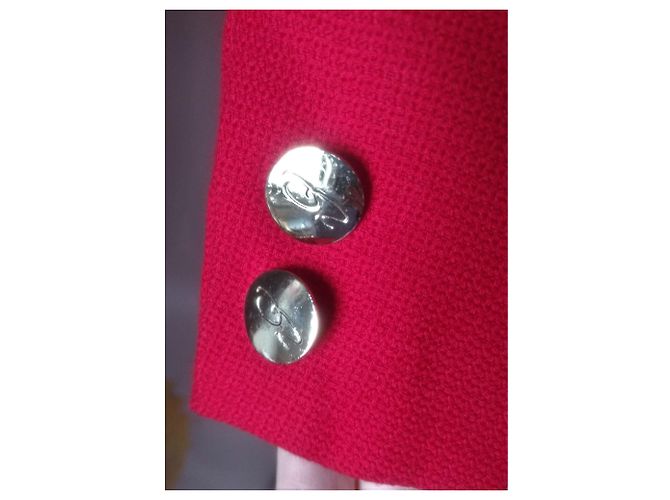 Oscar de la Renta Vintage Blazer oder Jacke in feurigem Rot - Ansicht 6
