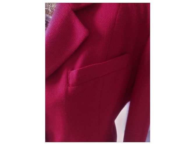 Oscar de la Renta Vintage Blazer oder Jacke in feurigem Rot - Ansicht 7