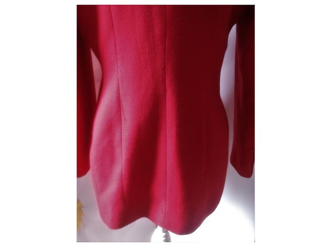 Oscar de la Renta Vintage Blazer oder Jacke in feurigem Rot - Ansicht 8