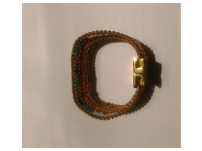 Hipanema Manschettenarmband mit bunten Perlen und Smaragdstein mittlerer Größe Mehrfarben - Ansicht 12