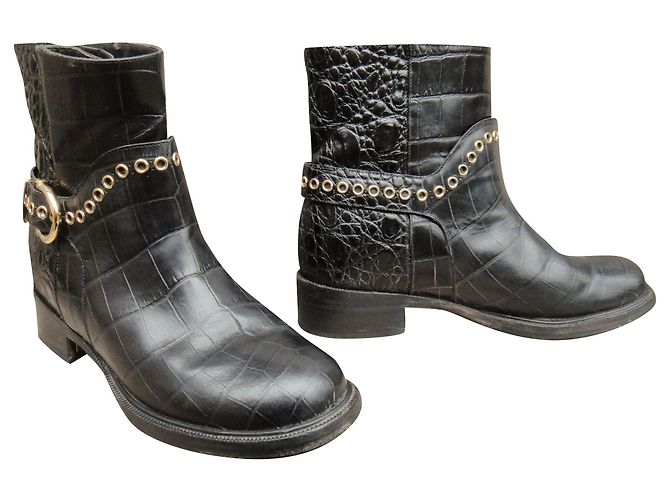 Salvatore ferragamo Nolas p botas 36,5 Negro - vista 2