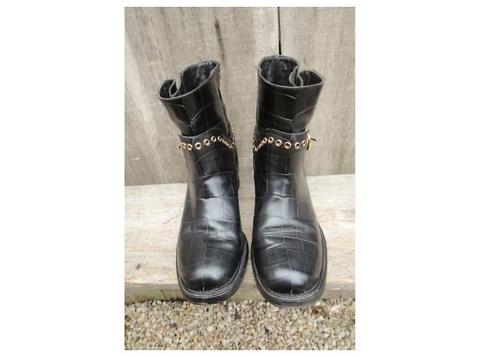 Salvatore ferragamo Nolas p botas 36,5 Negro - vista 6