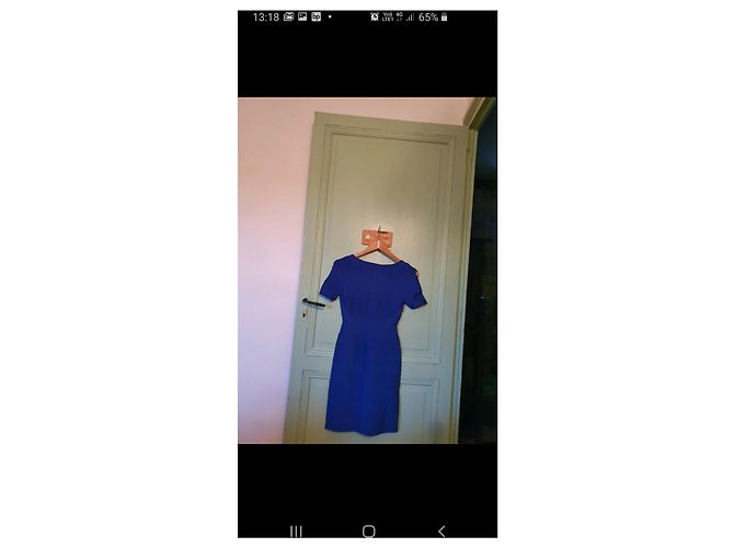 Abito da sera Herve Leger blu - vista 2
