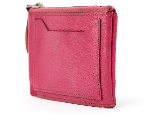Portafoglio Compatto Hermès in Pelle Rosa - vista 2