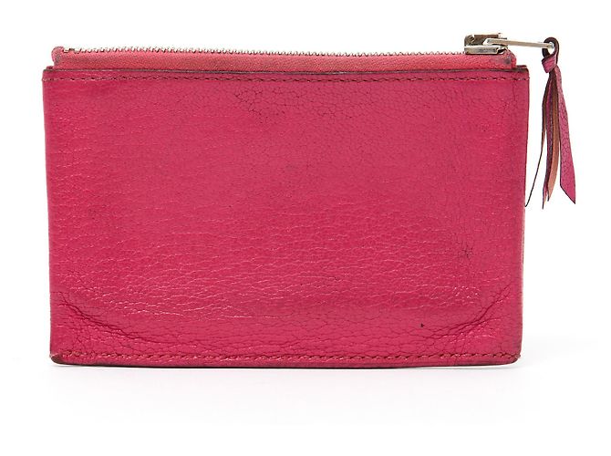 Portafoglio Compatto Hermès in Pelle Rosa - vista 3