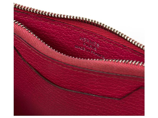 Portafoglio Compatto Hermès in Pelle Rosa - vista 6