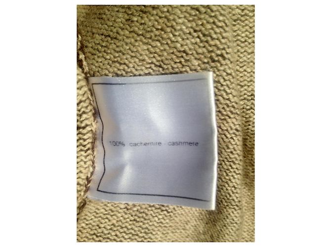 Cárdigan Chanel de cachemira marrón Castaño - vista 8