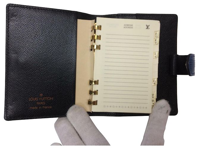 Louis Vuitton Mini agenda Notebook e matita meccanica Blu - vista 3
