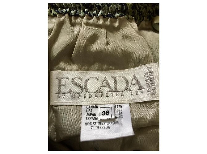 Escada Vintage Wickelrock Grün Khaki - Ansicht 3