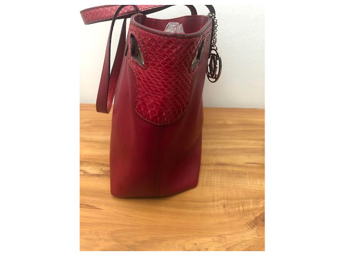 Cartier Marcello Tote Bag Leder Dunkelrot Bordeaux - Ansicht 3