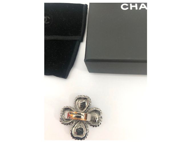 Set gioielli Chanel CC grigio metallo - vista 5