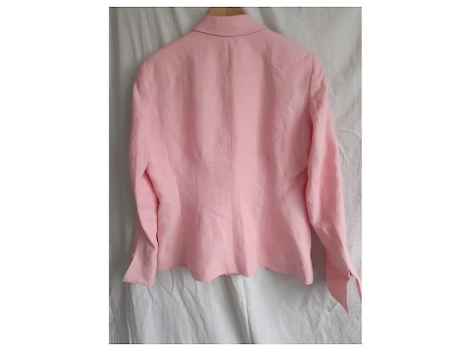 Autre Marque Alain Figaret Leinenjacke Rosa Größe 44 Pink - Ansicht 3