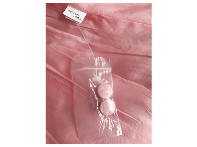 Autre Marque Alain Figaret Leinenjacke Rosa Größe 44 Pink - Ansicht 4