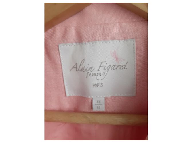 Autre Marque Alain Figaret Leinenjacke Rosa Größe 44 Pink - Ansicht 5