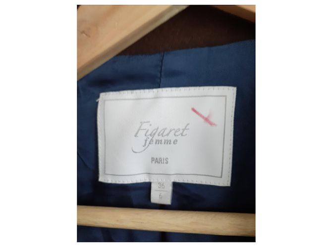Autre Marque Giacca Figaret in lana e cashmere marrone scuro - vista 3