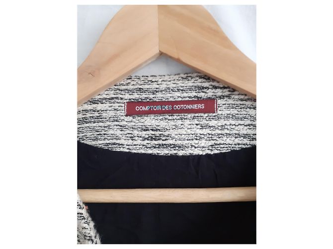 Chaqueta Comptoir Des Cotonniers de algodón Beige Arena - vista 3