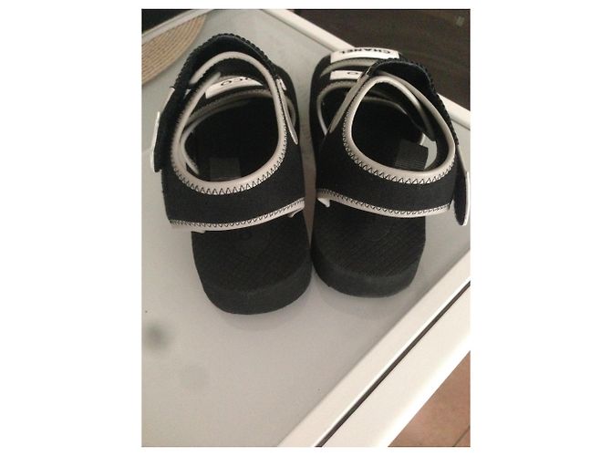 Cambon Chanel Sandalen Schwarz Weiß - Ansicht 3