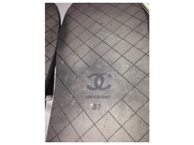 Cambon Chanel Sandalen Schwarz Weiß - Ansicht 5