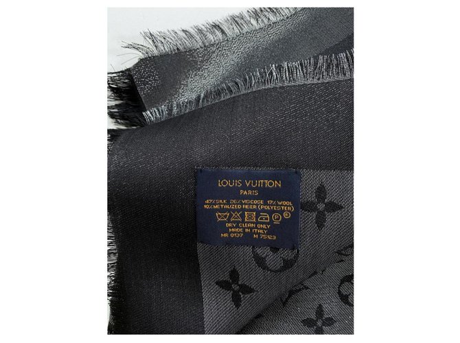 Louis Vuitton Schal Monogramm Shine Black Schwarz - Ansicht 5
