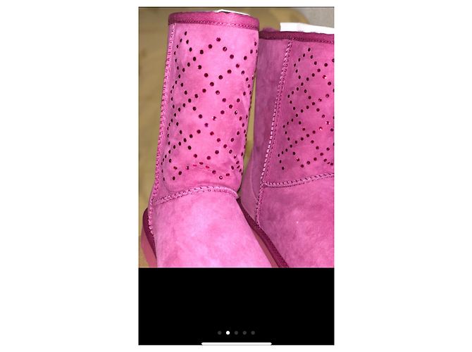 Ugg Wool classic short crystal diamond Pink - view 3