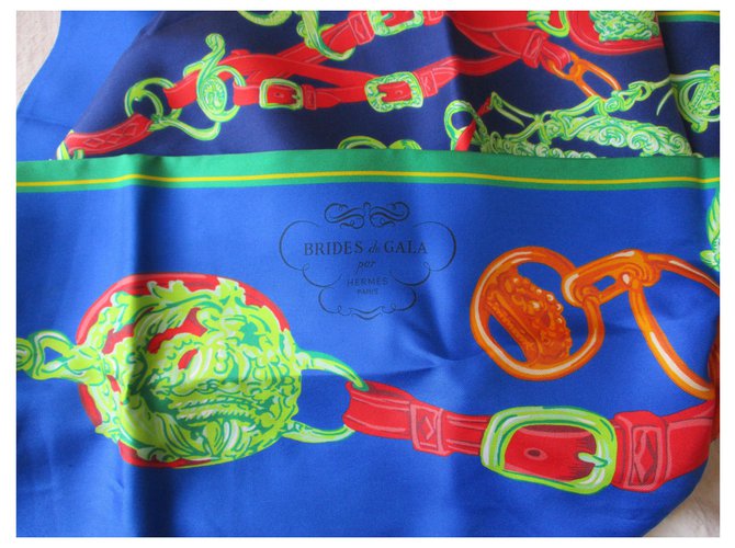 Hermès Gala delle spose in maxi twilly Blu - vista 2