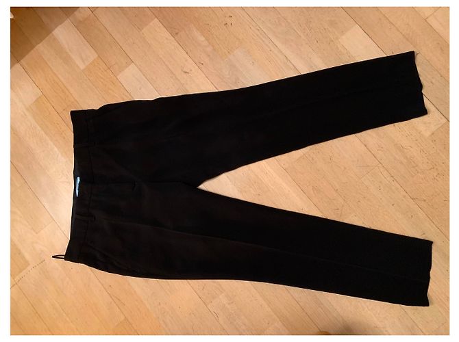 Prada Zigarettenhose Schwarz Polyester - Ansicht 6