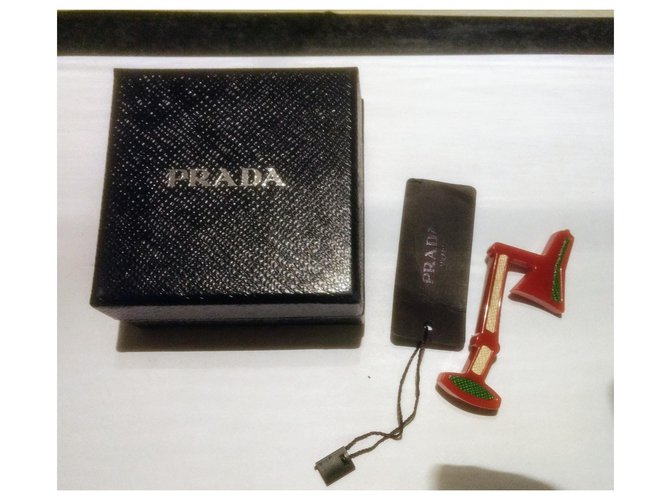 Spilla grande di Prada Multicolore Bordò - vista 12