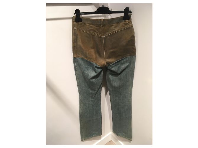 Chanel Pantalones Castaño Azul - vista 7