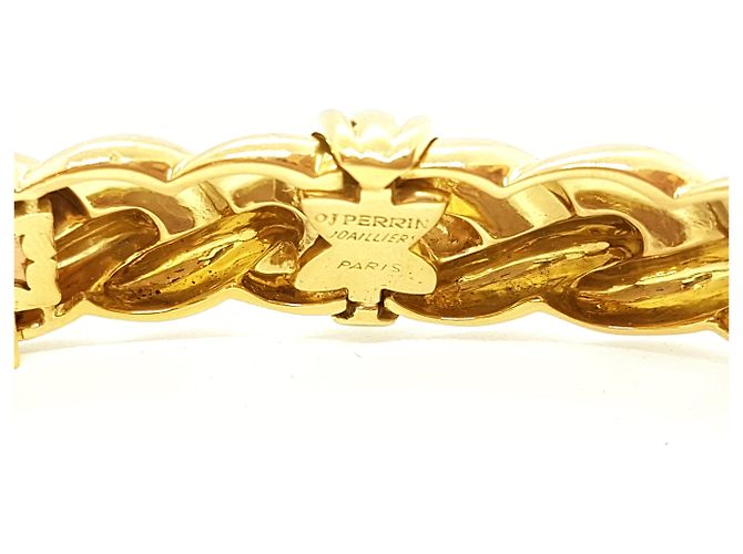 Collana intrecciata in oro giallo e diamanti O.J. Perrin D'oro - vista 4