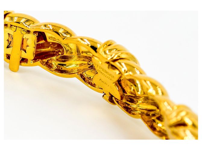 Collana intrecciata in oro giallo e diamanti O.J. Perrin D'oro - vista 7