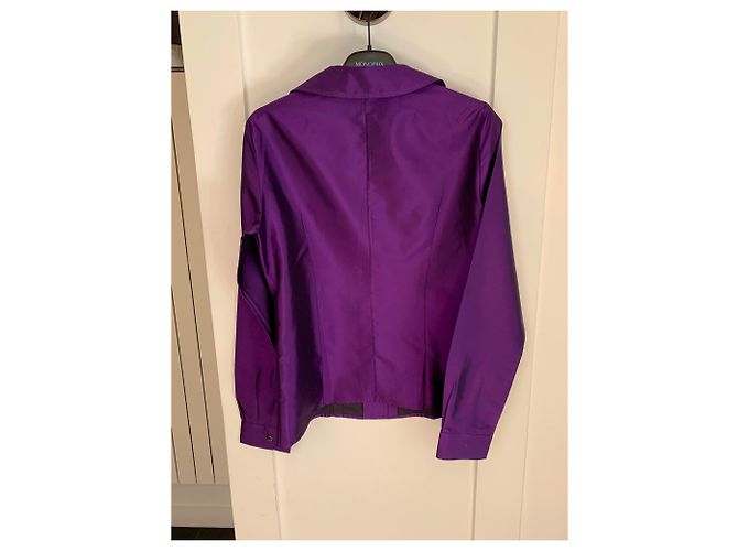 Camisa Céline de seda morada efecto muaré Púrpura - vista 2