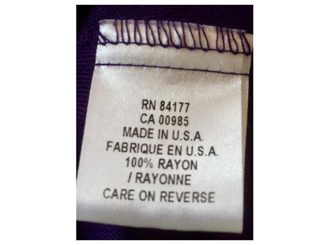 Diane Von Furstenberg Vestido vintage roxo EUA 6 - vista 5