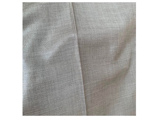 Pantalones Prada de lana taupe Gris pardo - vista 5