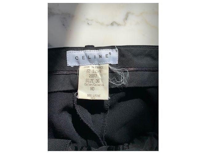 Céline Black Wool Pants - view 3