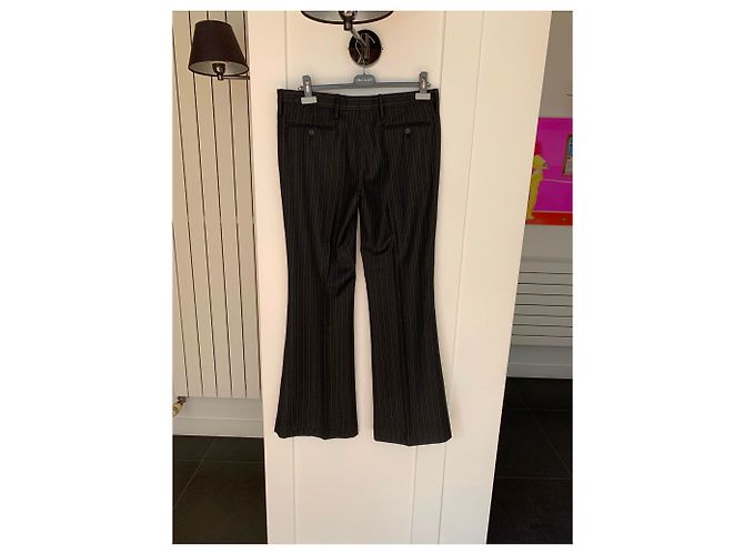Gucci Hose aus Wolle in Anthrazitgrau - Ansicht 2