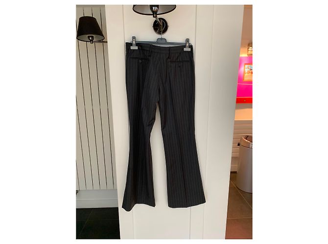 Pantalones Gucci Grises de Lana - vista 2