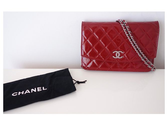Wallet On Chain Portafoglio su Chain Chanel Rosso - vista 12