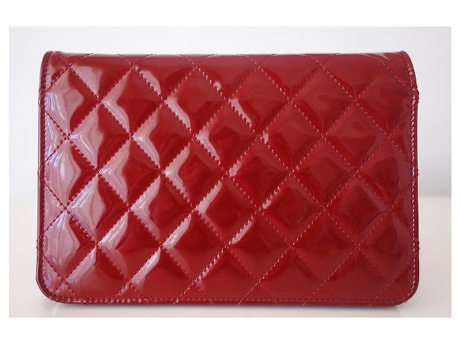 Wallet On Chain Portafoglio su Chain Chanel Rosso - vista 2