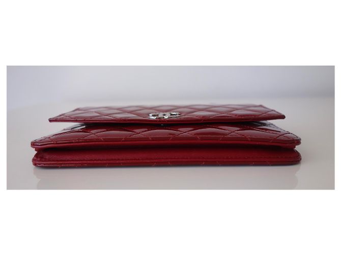 Wallet On Chain Portafoglio su Chain Chanel Rosso - vista 3