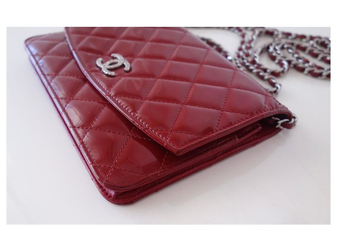 Wallet On Chain Portafoglio su Chain Chanel Rosso - vista 4