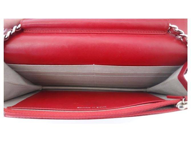 Wallet On Chain Portafoglio su Chain Chanel Rosso - vista 5