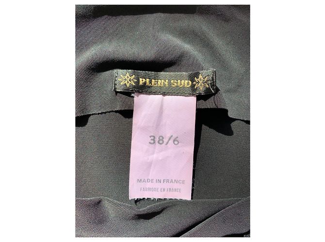 Plein Sud Schwarzes Viscose Schlauchkleid - Ansicht 3