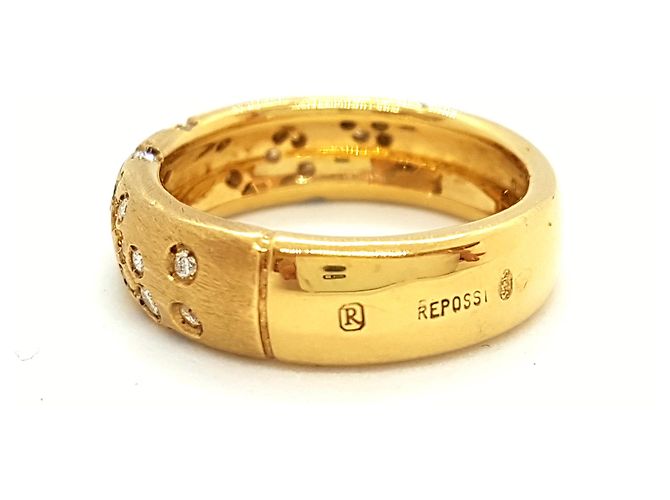 Repossi Astral Ring Gelbgold und Diamanten Größe 53 Golden - Ansicht 4